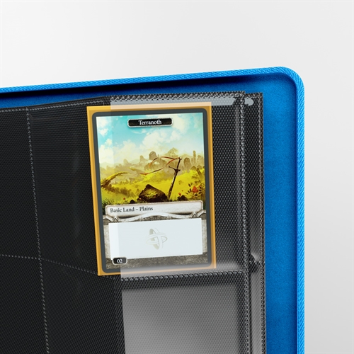 Gamegenic 8-Pocket Premium Zip-Album - Blå - Kortspil Samlemappe